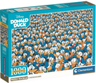 Puzzle Clementoni Compact Impossible Puzzle Donald Duck 1000 elementów (8005125397990) - obraz 1