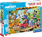 Puzzle Clementoni Maxi Super Kolor Mickey And Friends 24 elementy (8005125242184) - obraz 1