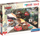 Puzzle Clementoni Maxi Super Kolor Cars On The Road 104 elementy (8005125237746) - obraz 1