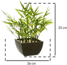 Sztuczne kwiaty Atmosphera bambus w doniczce zielone (3560239276296) - obraz 4