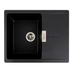 Гранитная мойка для кухни PLATINUM 6250 ZIRKONE матовая черная
