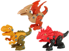 Zestaw figurek Leantoys Jurasssic Mysteries Dinozaury do skręcania 3 szt (5904665992562) - obraz 3