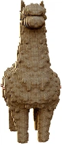 Картонный 3D пазл-конструктор Cartonic 3D Puzzle Alpaca (CARTALPACA)