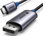 Кабель DisplayPort UGREEN CM556 USB C to DisplayPort 1.4 для iPhone 15 Macbook Pro iPad Compatible Thunderbolt 3/4 8K 60Hz 32.4Gbps VRR 3м Black (25839)