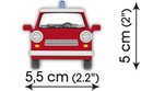 Zestaw klocków Cobi Youngtimer Trabant 601 Universal Feuerwehr 77 elementów (5902251245559) - obraz 5