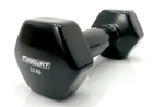 Гантель для фітнесу 3.0 кг EasyFit із вініловим покриттям чорна 4631544