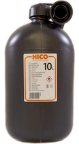 Каністра пластмасова для пального 10л з лійкою HICO (чорна)