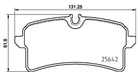 Тормозные колодки дисковые Brembo (P65040)