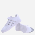 Tenisówki chłopięce adidas Grand Court 2.0 EL GW6516 37.5 Biały/Srebrny (4065426237948) - obraz 4