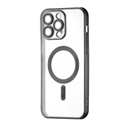 Чехол силиконовый противоударный WAVE Metal Color Case with MagSafe + защита камеры для Apple iPhone 11 Pro (5.8") Black