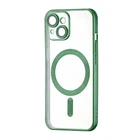 Чехол силиконовый противоударный WAVE Metal Color Case with MagSafe + защита камеры для Apple iPhone 14 Plus (6.7") Green