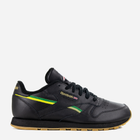 Buty sportowe dziecięce dla dziewczynki Reebok Classic Leather EH1285 34.5 Czarne (4062053072348)