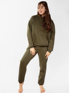 Komplet dresowy damski (bluza z kapturem + spodnie) DKaren Randi 2XL Khaki (5903251482784) - obraz 1