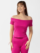 Top damski elegancki DKaren Bayo L Fuksja (5903251477421) - obraz 1