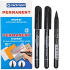 Маркер CENTROPEN тонкий перманентний чорний 2846