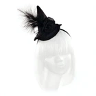 Колпак Ведьма мини на обруче Seta Decor 19-165BLK