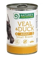 Влажный корм для собак малых пород Nature's Protection Adult small breed Veal & Duck с телятиной и уткой
