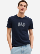 Футболка бавовняна чоловіча GAP 570044-03 S Темно-синя (1200119648585)