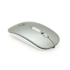 Миша бездротова iMICE E-1400, 5 кнопок, 800/1200/1600 DPI, 2.4Ghz 10м, Windows XP/Vista/Win7/8/10 Mac OS X, Rechargable, Silver, BOX, Q100
