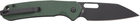 Ніж кухонний CJRB Pyrite Wharncliffe BB Micarta Green (2006304) - зображення 1