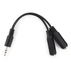 Перехідник адаптер Cablexpert CCA-415-0.1M Mini-Jack 3.5mm - 2* Mini-Jack 3.5mm чорний