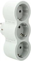 Сетевой разветвитель Legrand 3х2К + З фронтальные розетки Белый/Серый (694518)