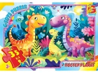 Пазли Веселі динозаври, G Toys, 35 ел., XR 01