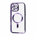 Чохол силіконовий протиударний WAVE Metal Color Case with MagSafe + захист камери для Apple iPhone 16 Pro Max (6.9") Purple