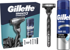 Zestaw upominkowy Gillette Mach3 Maszynka do golenia dla mężczyzn Charcoal z 1 wymiennym wkładem + Żel do golenia 200 ml (8700216566469)