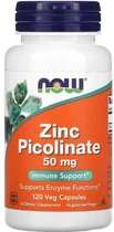 Цинк піколінат NOW Zinc Picolinate 50mg 120 vcaps