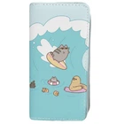 Гаманець 19х10 Pusheen cat Кіт на серфінгу Блакитний v-12265