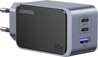 Сетевое зарядное устройство Ugreen X553 Nexode S USB-A+2xUSB-C 65W GaN Tech Fast Charger Space Gray (UGR-35042)