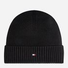 Czapka beany męska Tommy Hilfiger AM0AM12796 One Size Czarna (8720637863459)