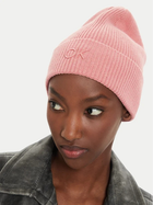 Czapka beany damska Calvin Klein K60K612590 One Size Różowa (8720639571345)