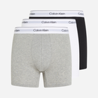 Zestaw majtek boxer męski Calvin Klein 000NB3964A L 3 szt Szary/Biały/Czarny (8720639723331)