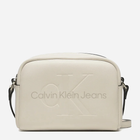 Сумка крос-боді через плече жіноча Calvin Klein K60K612220 Екрю (8720639814732)