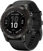 Smartwatch Garmin Fenix 7 Pro Sapphire Solar Edition Carbon Grey DLC Titanium with Black Band (010-02777-11)