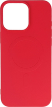 Панель Hurtel Liquid Silicone Case MagSafe для Apple iPhone 16 Pro Max Red (5907769363504)