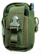 Сумка тактична поясна EDC Molle (барсетка, аптечка) оливкова S000088