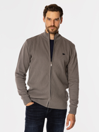 Bluza męska rozpinana streetwear z kołnierzykiem Lee Cooper Faro 4380 M Szara (5905991711896)