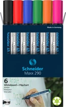 Набор для досок и флипчартов Schneider MAXX 290 в блистере 6 маркеров (S129096)