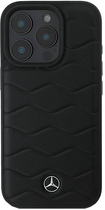 Etui Mercedes-Benz Waves Leather dla Apple iPhone 16 PRO Black (MEHCP16L23RWRSK)