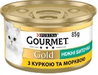 Влажный корм Purina Gourmet Gold Нежные биточки с курицей и морковью 85 г