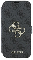 Чохол-книжка Guess Book 4G Metal Logo для Apple iPhone 16 Pro Black (GUBKP16L4GMGGR)