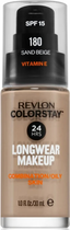 Podkład matujący Revlon ColorStay Makeup SPF15 do cery mieszanej i tłustej 180 Sand Beige 30 ml (309974700030)