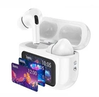 Бездротові блютуз навушники HOCO EW72 з екраном bluetooth 5.4 Білі