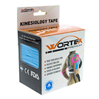 Кинезио тейп Wortex Premium UNCUT 5 м х 5 cм Голубой