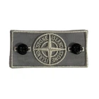 Патч Стон Айленд (Stone Island) Ice Mesh + 2 гудзики Білий