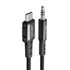 Аудио кабель Acefast C1-08 Type-C to 3.5mm 1.2m black