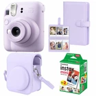 Набір Камера моментального друку Fujifilm INSTAX Mini 12 Lilac Purple / Чохол фіолетовий / Фотопапір на 20 знімків / Фотоальбом фіолетовий на 108 знімка